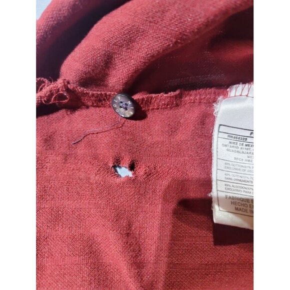 Nike Golf Dri-Fit Mens Polo Shirt Size L Red Polyester Spandex - Picture 7 of 8